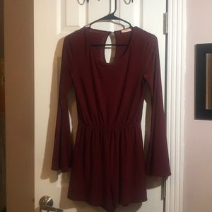 Maroon Romper